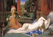 Jean-Auguste Dominique Ingres Odalisk with slave oil painting artist